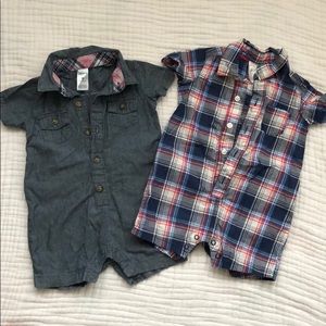 Carter’s Baby Boy Rompers (Includes both)